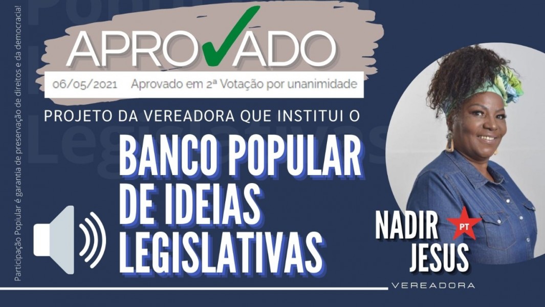 Banco Popular de Ideias Legislativas é aprovado pela Câmara
