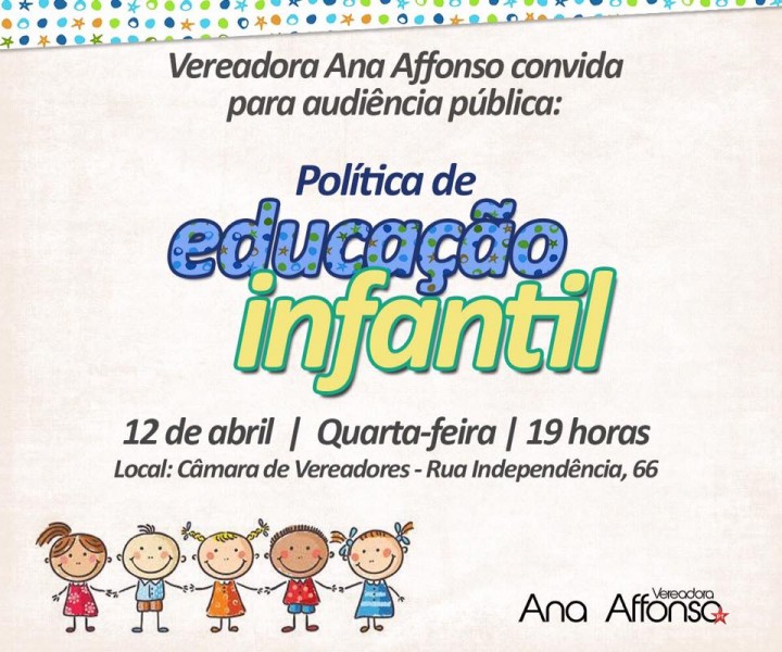 Ana Affonso afirma que audiência pública possibilitará a discussão das políticas de Educação Infantil de São Leopoldo