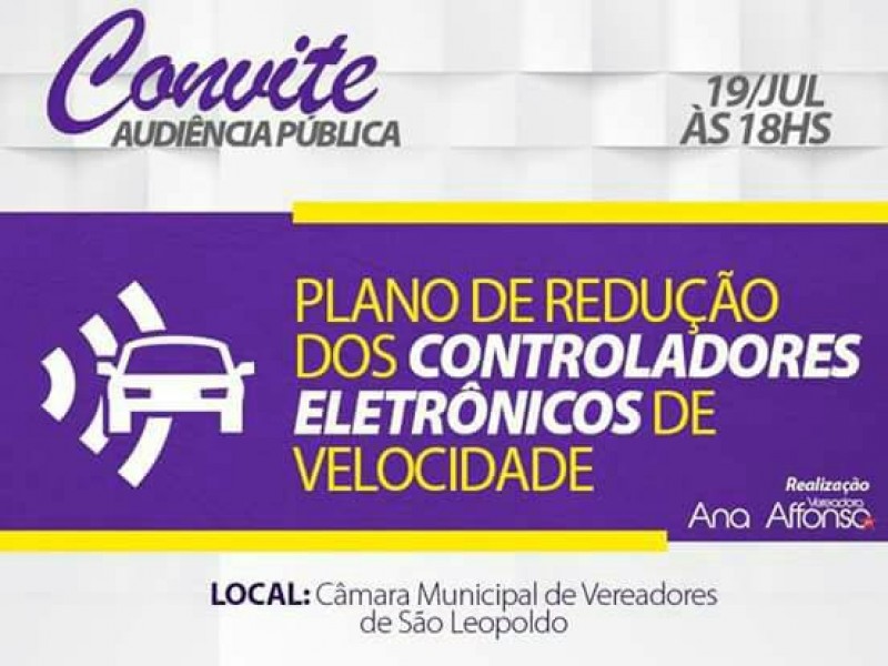 Ana Affonso propõe audiência pública sobre redução dos radares em São Leopoldo e a economia gerada aos cofres do município