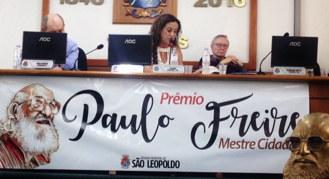 Ana Affonso considera o Prêmio Paulo Freire uma forma de esperança em relação à educação e de resistência aos retrocessos políticos