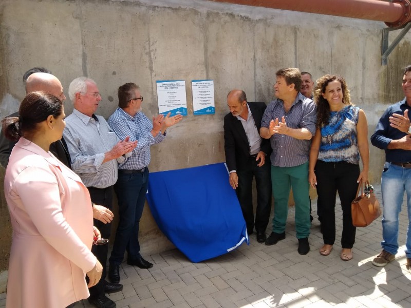 Ary Moura participa da inauguração da Estação de Tratamento de Esgoto Vicentina