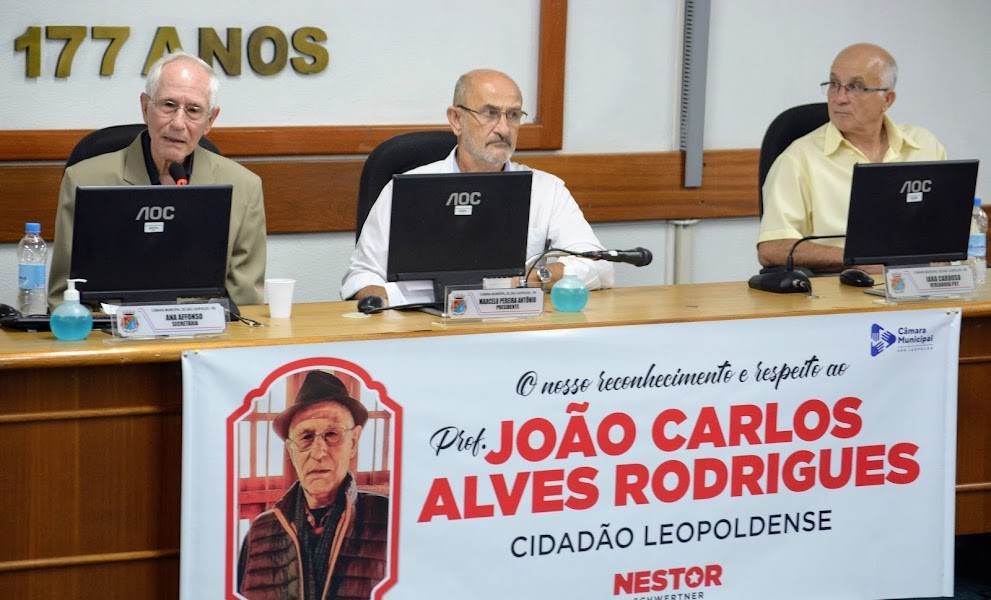 Prof. João Carlos Alves Rodrigues é o mais novo Cidadão Leopoldense