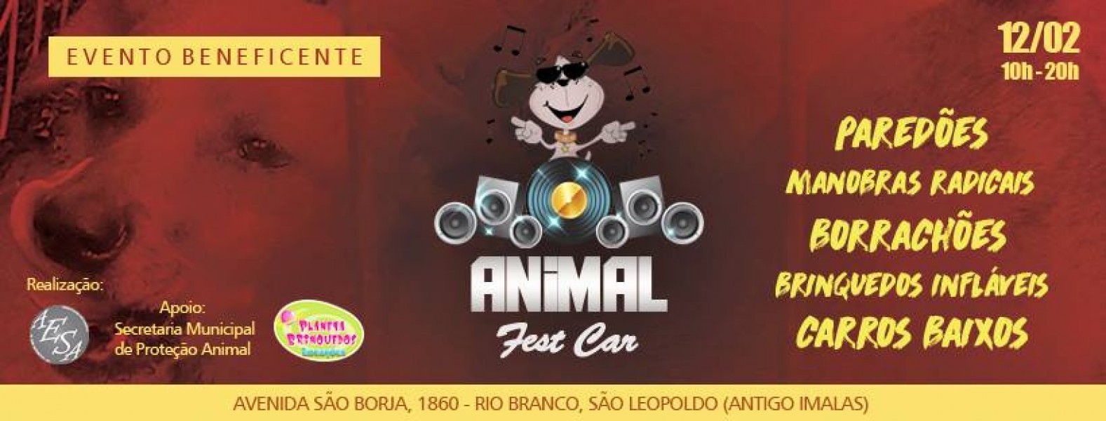 Domingo será dia de Animal Fest Car, no antigo Imalas, em São Leopoldo