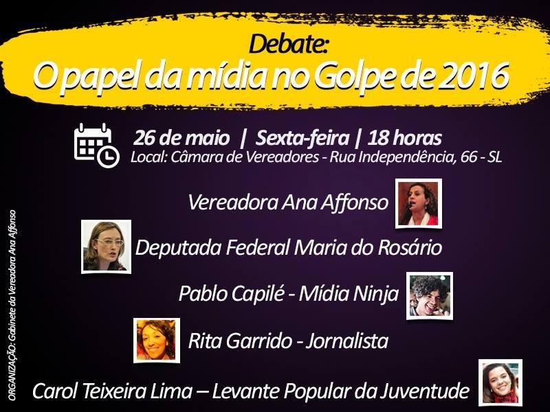 Mandato da vereadora Ana Affonso promove debate sobre 