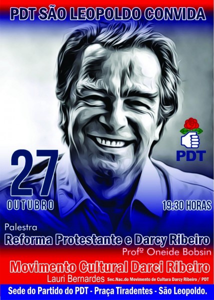 Palestra sobre a reforma protestante e Darcy Ribeiro