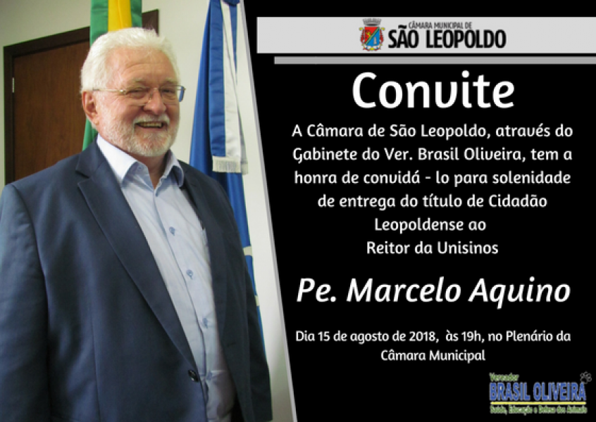 Pe.Marcelo Aquino, Cidadão Leopoldense