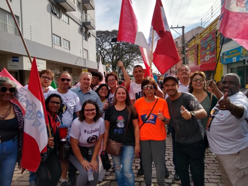 Vereadores do PDT participam da caminhada da Greve Geral contra a Reforma da Previdência