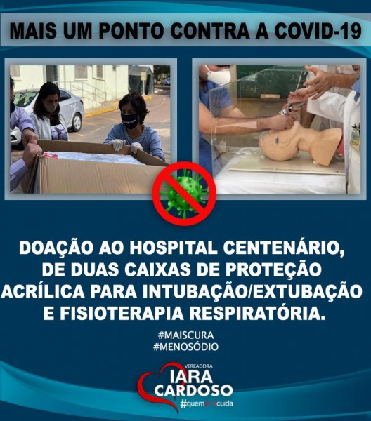 Iara Cardoso agradece doações de empresas ao Hospital Centenário